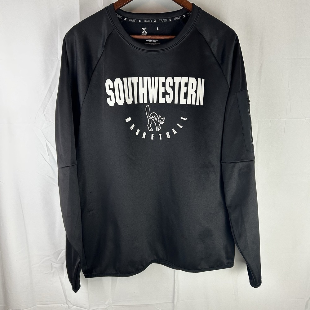 Southwestern College The Jinx Basketball Pullover Sweater Black Men's L Kansas